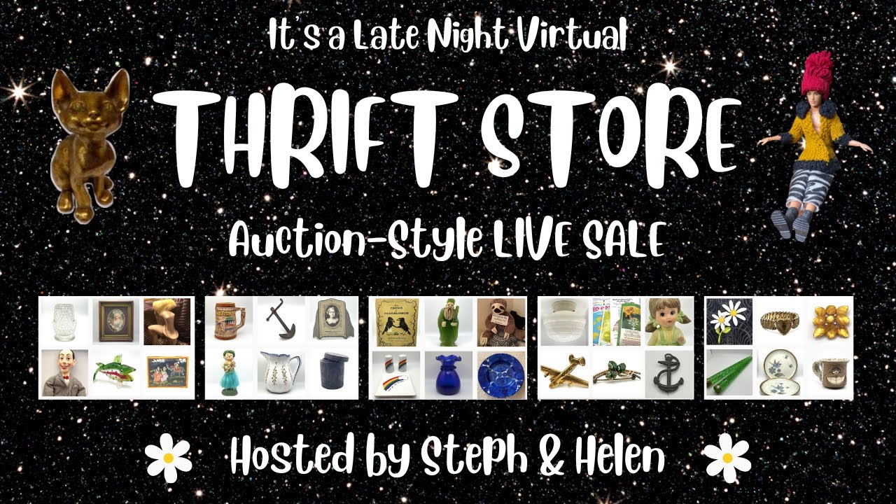 The Late Night Thrift Store is OPEN! Vintage LIVE SALE! (4/5) - YouTube