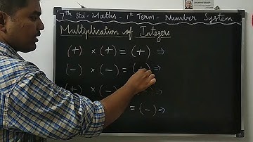 7th std - Math - 1st term - Multiplication of Integers - Introduction , Rules- முழுக்களின் பெருக்கல்