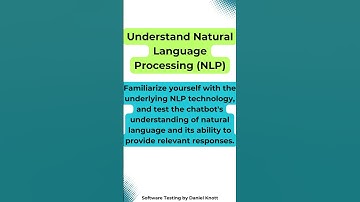 Understand Natural Language Processing (NLP) #softwaretesting #chatbots