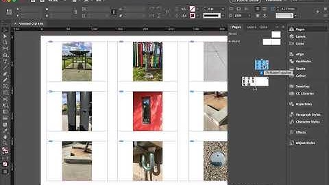 Create a photo page or a contact sheet in indesign