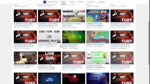 Je présente vos chaîne #18