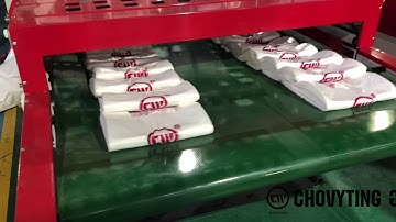 CHOVYTING high speed shopping t-shirt bag making machine