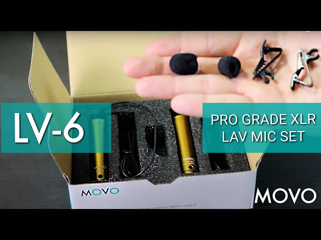 Movo LV4  Lavalier Mics with XLR Connector Set