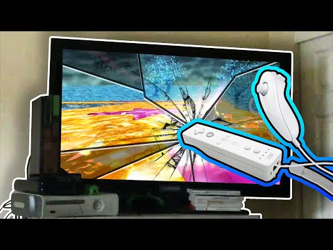 Angry Kid Throws Wiimote and Breaks His TV