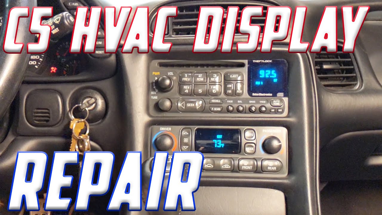 C5 Corvette DIM HVAC Control Display Repair/Fix YouTube