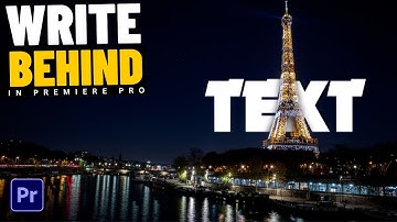 How to Add TEXT Behind OBJECTS in Adobe Premiere Pro