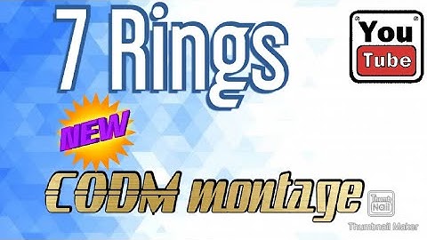 7rings - CODM montage 🔥.