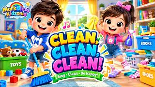 🧹✨ CLEAN, CLEAN, CLEAN! | MarkBless Kidzonia Kids Song 🎵