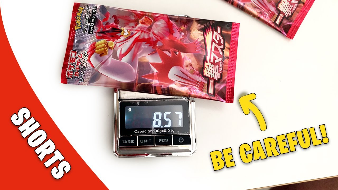 You Can Weigh Japanese Pokémon Packs 