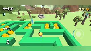 3D maze game.  Level 2. Collect all the gold with me screenshot 3