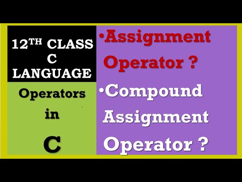 Compound Assignment Operator in C|Assignment Operator in C|ComputerScienceLecturesFederalBoard
