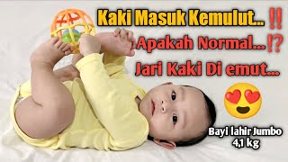 Bayi Ngemut Jempol Kaki...‼️ #DIRAHUSNAFAMILY