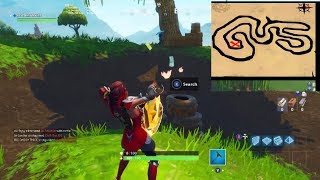 Follow the treasure map found in salty springs (FORTNITE BATTLE ROYALE)