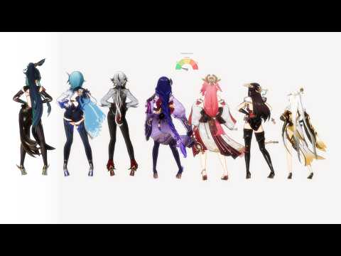 LOW CORTISOL GENSHIN IMPACT MOMMIES MEME DANCE【原神: Genshin Impact MMD／4K／60FPS】#原神 #shorts
