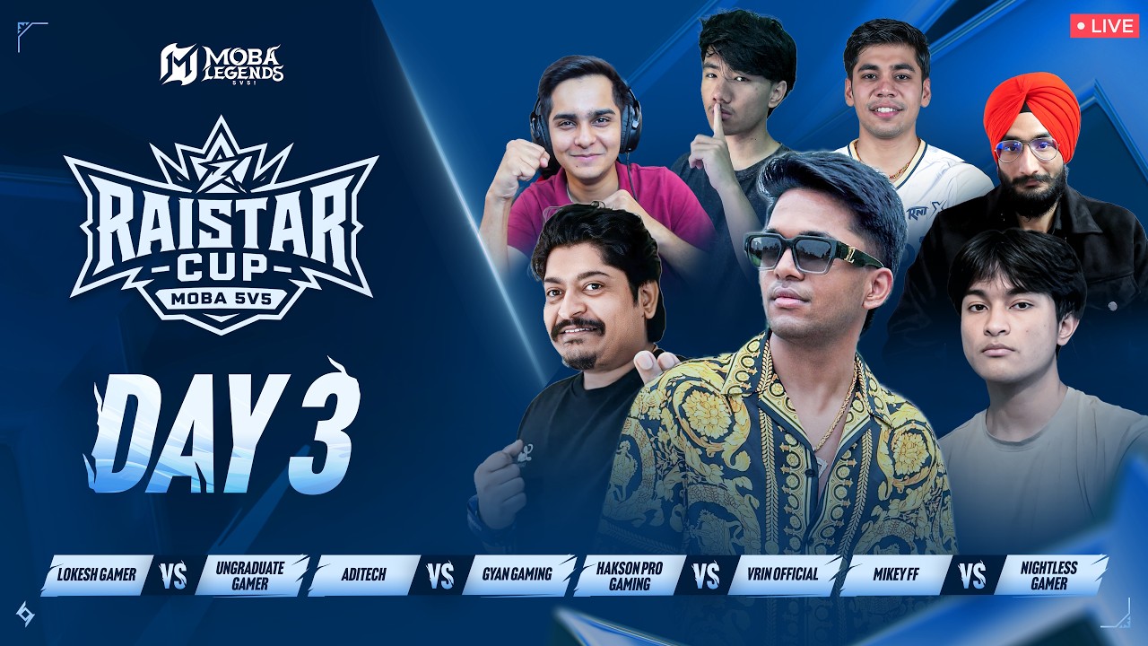Raistar Cup Day 3 |  UnGraduate Gamer x LOKESH GAMER x ADITECH x Hakson Pro Gaming