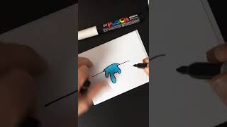 How To Draw Dripping Water (for beginners)#shortsvideo #shorts #drawing #howtodraw #drip #markers