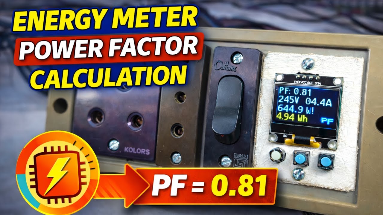 DIY Arduino Power &  Energy Meter (Hindi) | Voltage, Current, Watt & Power Factor Measurement