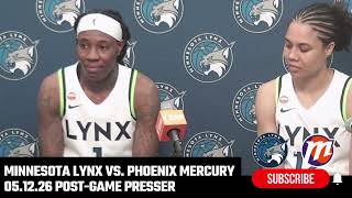Nia Coffey & Natasha Howard: Minnesota Lynx Postgame Presser | vs. Phoenix Mercury | 05.12.26
