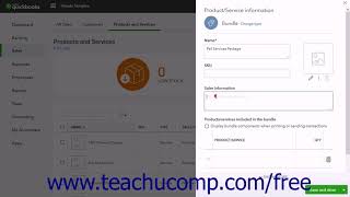 QuickBooks Online Plus 2017 Tutorial Creating a Bundle Intuit Training