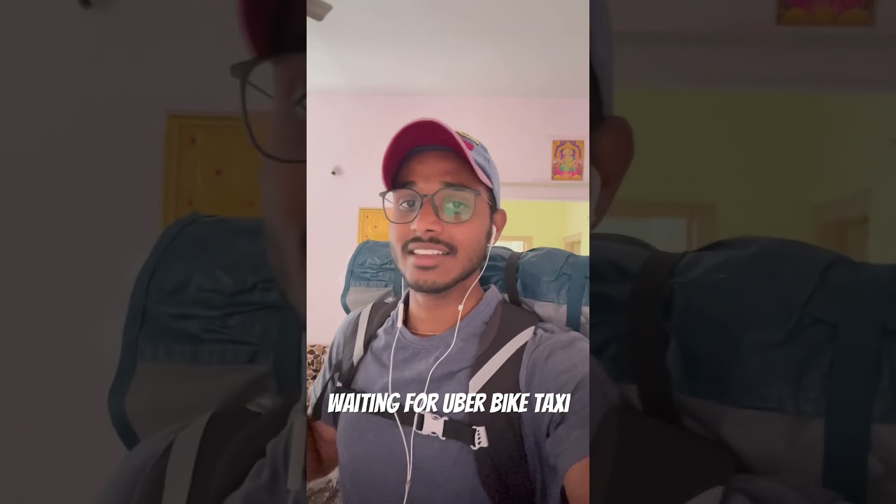 Left from home go to metro station- waiting for Uber bike taxi 