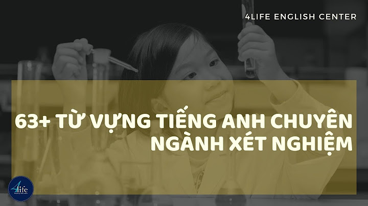 Kỹ thuật xét nghiệm y học tiếng anh là gì