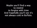 The Bunny The Bear - It's Not Always Cold in Buffalo (Lyrics)