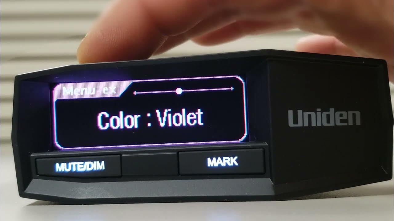 Uniden R8 Customizable Color Display YouTube