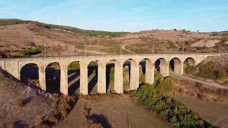Viaducto de Cervatos, Provincia de Cantabria, Grabado con DJI Mini 2