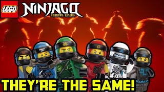 The Forbidden Five ARE the Ninja! 😈 Perfect Ninjago Dragons Rising Parallel!