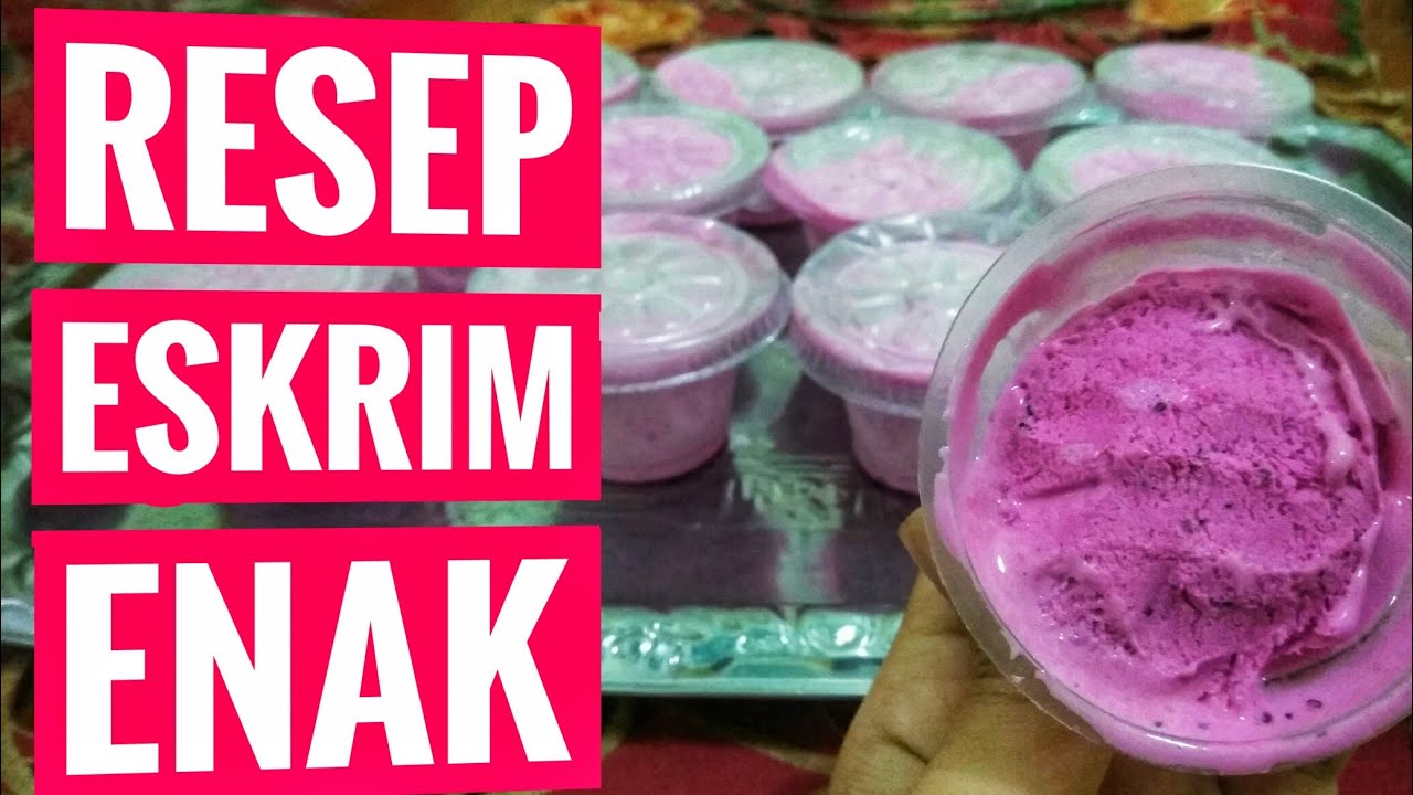 TENYATA INI CARA MEMBUAT ES KRIM BUAH NAGA YANG ENAK DAN LEMBUT - YouTube