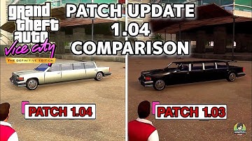 GTA VICE CITY DEFINITIVE EDITION NEW PATCH UPDATE 1.04 VS PATCH 1.03 COMPARISON | DEMOLITION MAN