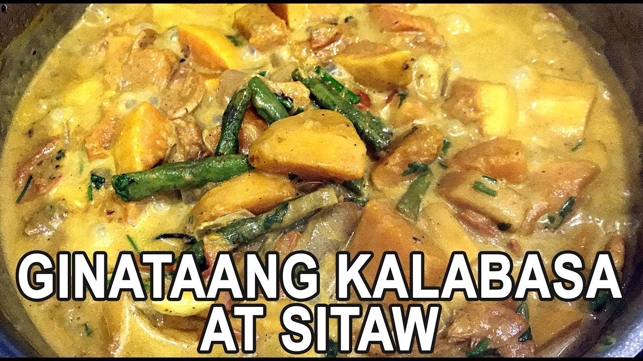 How to cook and Prepare Butternut Squash and long beans with Coconut sauce - YouTube