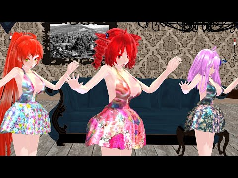 【MMD】雨音と、舞う。【重音テト　波音リツ　闇音レンリ】