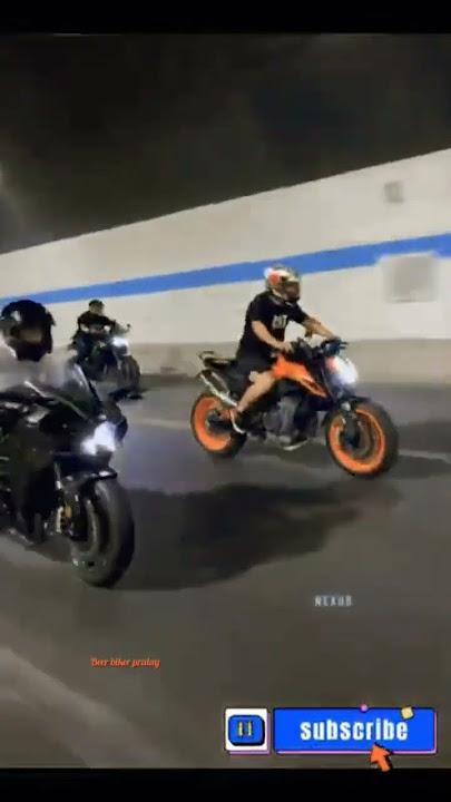 🔥Kawasaki Ninja h2 vs KTM Duke 1290🔥Drag race 😍#shorts #viral #youtubeshorts #short #shortsvideo