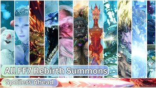 Final Fantasy VII Rebirth - All Summons - Their Basic Attacks, ATB Abilities, and Finishing Moves