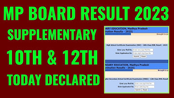 mp board supplementary result 2023 kaise dekhe, how to check mp board supplementary result 2023