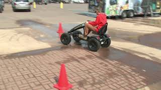 Students learn about distracted driving from U.S. Army