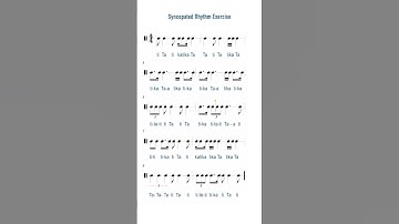 SYNCOPATION RHYTHM EXERCISE #musiclessons