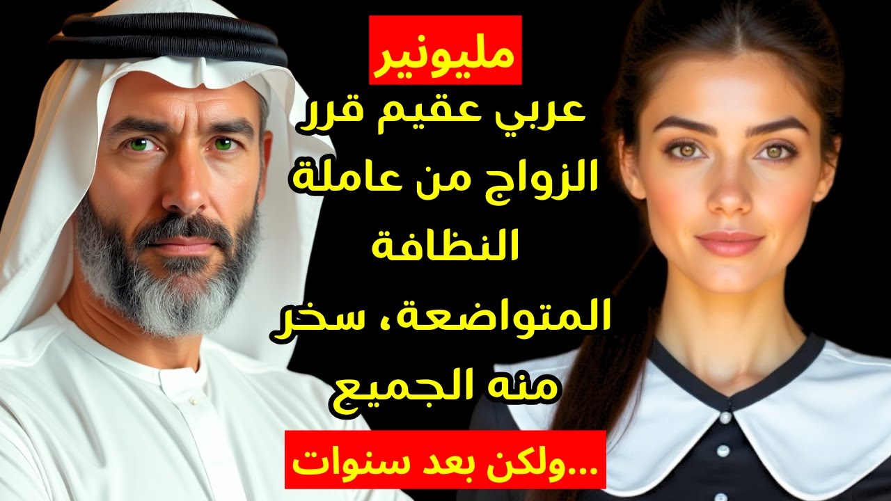 مليونير عربي عقيم قرر الزواج من عاملة النظافة المتواضعة، سخر منه الجميع، ولكن بعد سنوات...