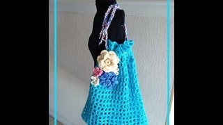 How to crochet a Market Bag, free crochet pattern, bags and purses,