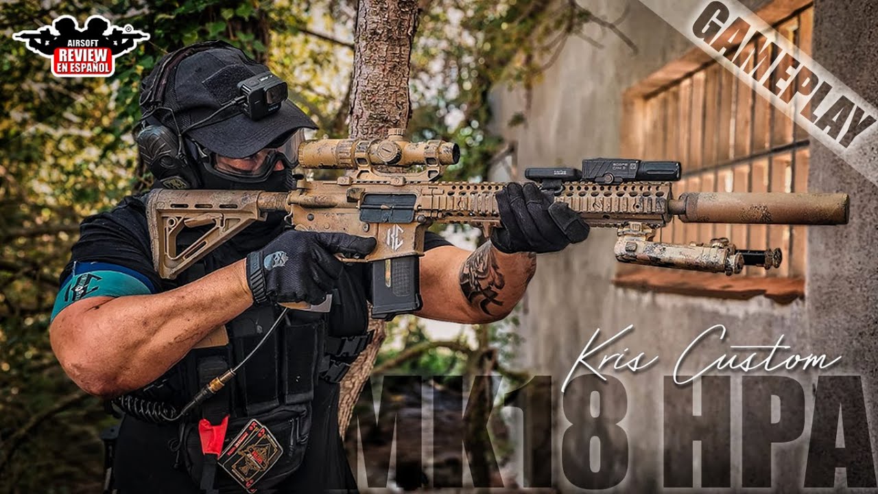 Nuevo DMR MK18 Block1 HPA Kris Custom Special Edition - GAMEPLAY | Airsoft Review en Español