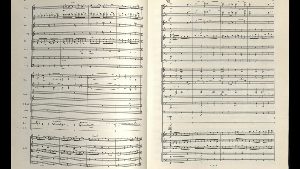 Heino Eller - Symphony No. 3 (Score Video) - YouTube