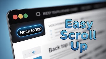 How to add back to top button in wordpress website or scroll up button