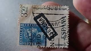 🔎 Found an Old Spanish Stamp From 1968! You Won’t Believe Its Story! #RareFinds #StampCollection