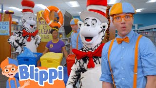 blippi s science fair cat hat blippi educational videos