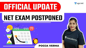 NTA UGC NET 2021 | Official Update NET Exam Postponed | by Pooja Verma