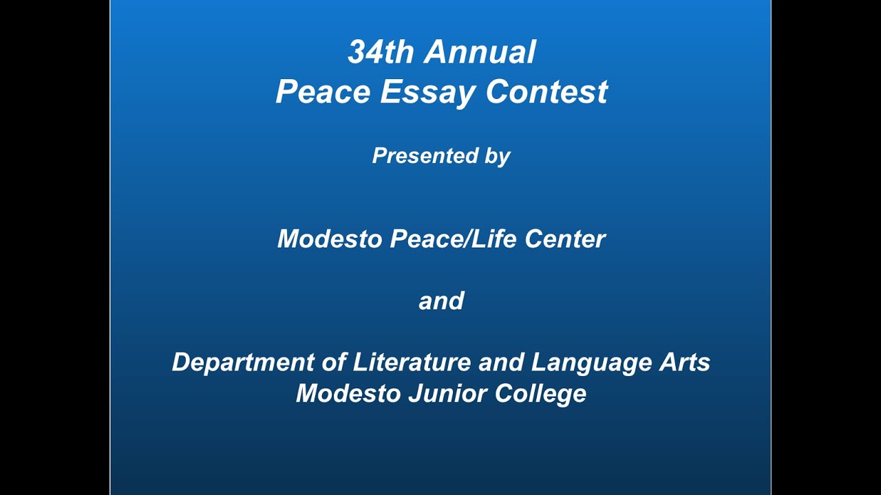 national peace essay contest for high school students