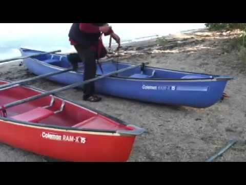 canoe pontoon - youtube