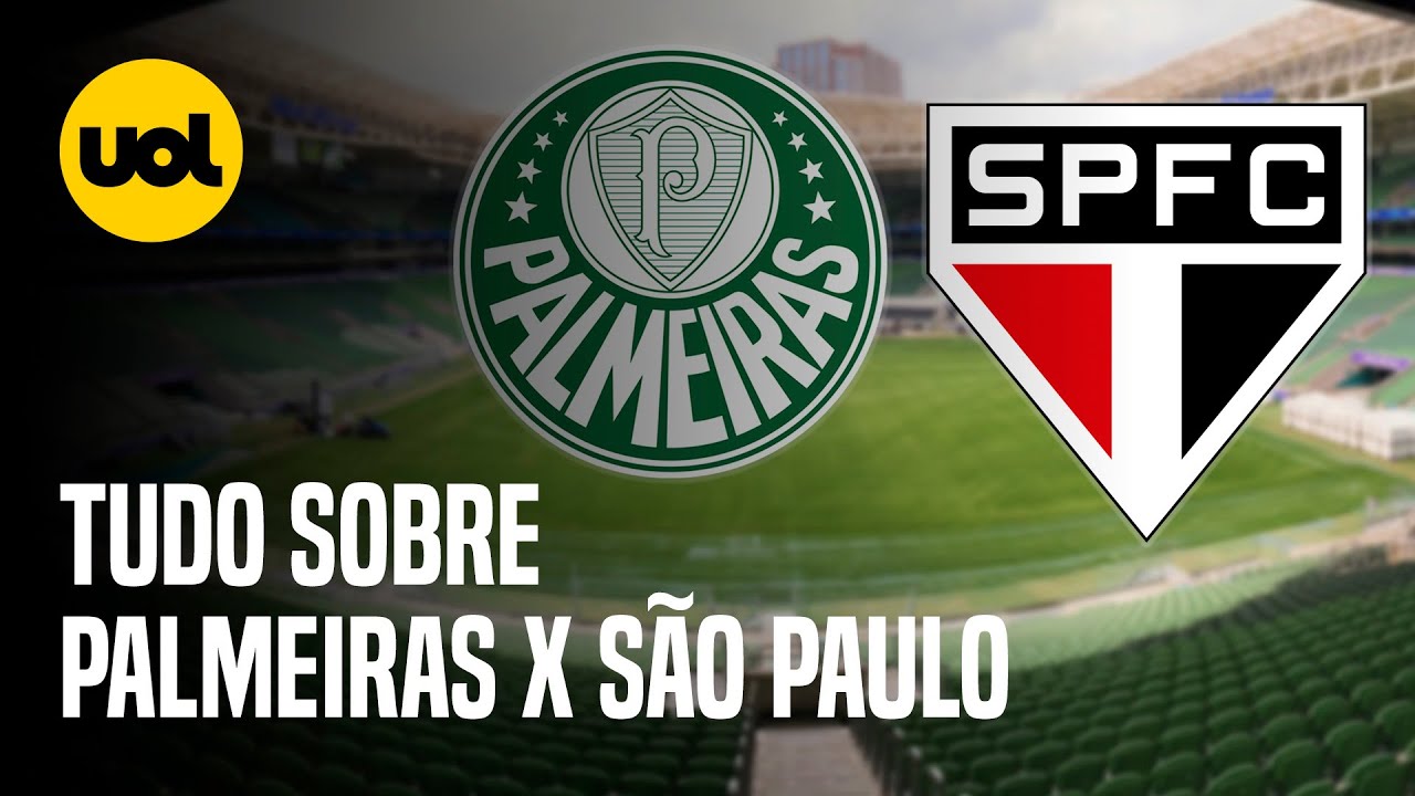 Palmeiras x São Paulo hoje; veja horário e onde assistir ao vivo