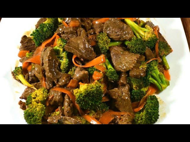 Como hacer comida china-Carne con Brocoli 